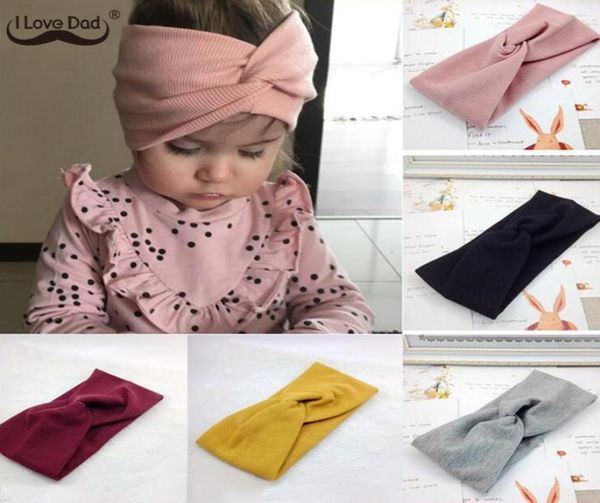 

winter baby hat headband soft elastic cotton baby girl hat solid color kids cap bonnet knit girls hats hairband baby accessories w8994120, Blue;gray