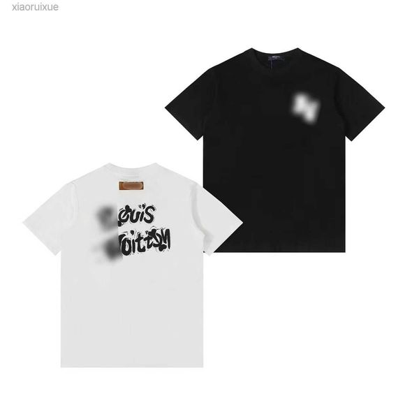 

men's t-shirts 2023 summer new cotton versatile short sleeve t-shirt trend ins loose white simple letter print t-shirt8nkn, White;black