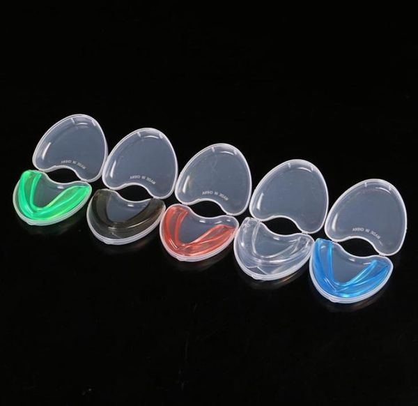 

colorful sports mouthguard mouth guard teeth cap protect for martial arts thai boxing basketball safety7081267, Black