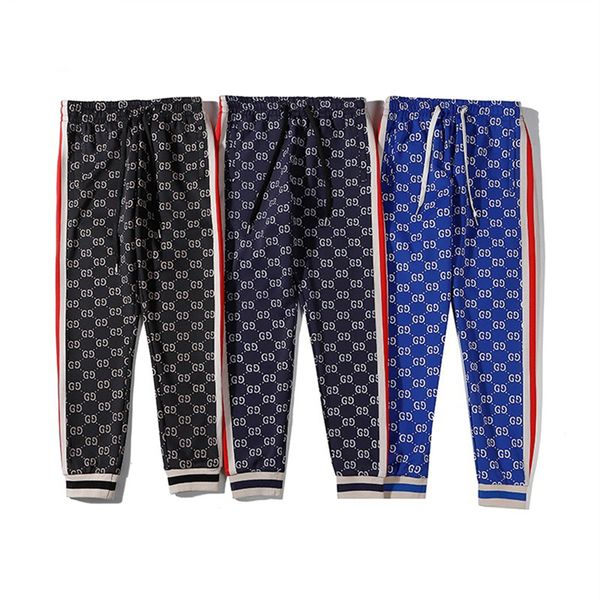 

fashion designer men's pants galleries sweatpants dept speckled letter print men's women's couple loose versatile casual pant, Black