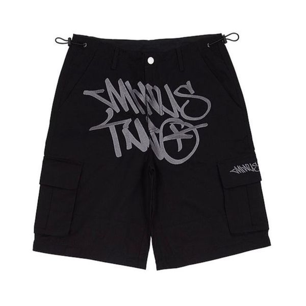 

men's pants 223 hiphop summer y2k shorts casual street trend black gym men clothing sweatpants couple cargo 23412