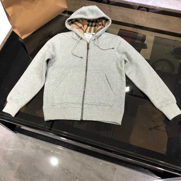 

embroidery designer hoodies plaid hat pocket overweight fabric sweater branded hoodie cardigan autumn and winter 3 k3jw, Black