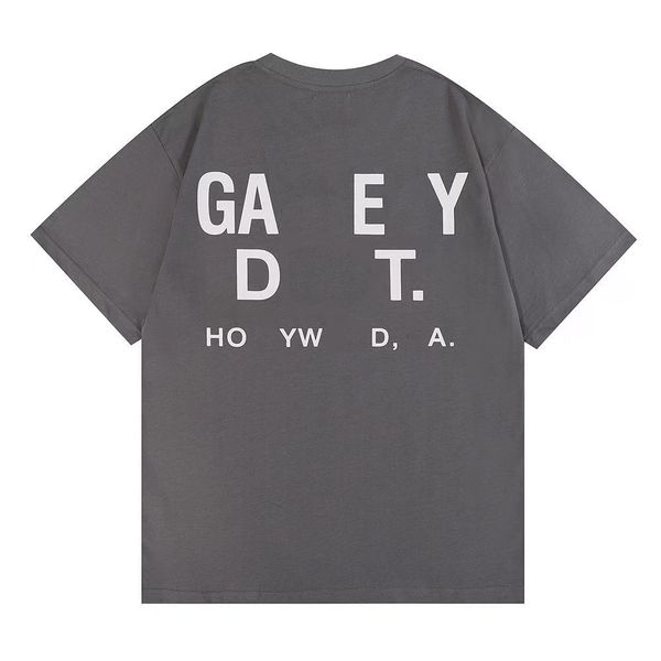 

men t shirt mens designer t shirts galler brand letters print graphic tees oversized high street vintage cotton sports tshirts white black