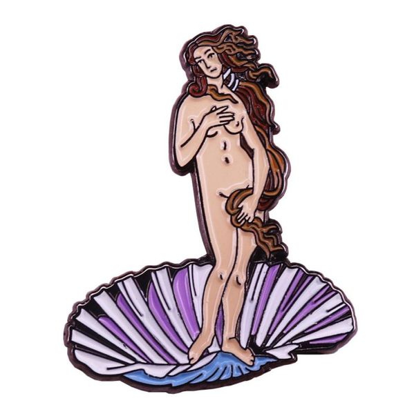 

venus birth brooch greek goddess charm art emblem collection5737557, Blue