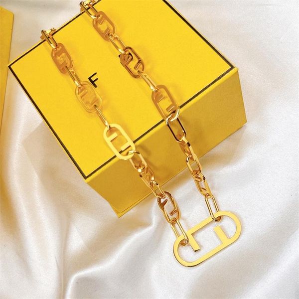 

f pendant men luxury necklaces designer for women designers womens luxurys necklace mens hip hop fashion senior, Silver
