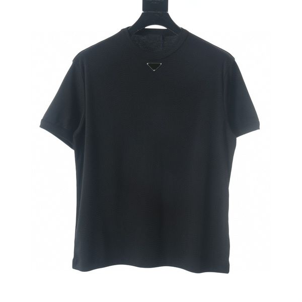 

men's plus tees & polos round neck embroidered and printed polar style summer wear with street pure cotton q111s, Black;brown
