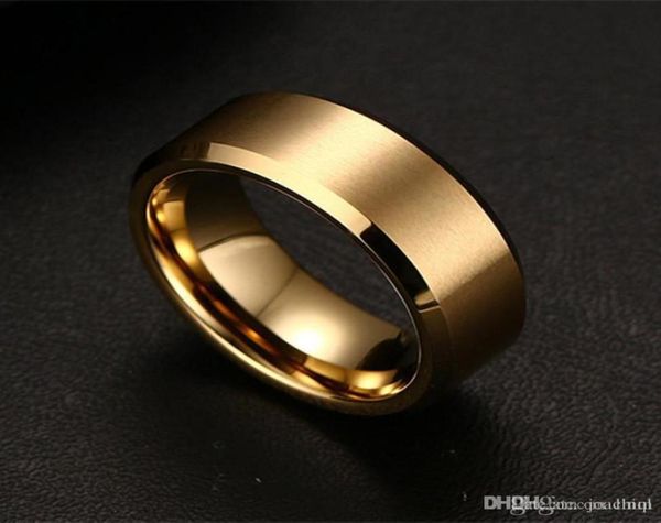 

creative simple smooth pure tungsten titanium steel ring stainless steel for men women gifts kka19349850564, Silver