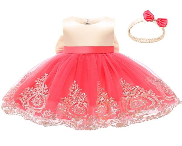 

infant baptism dress for girls 1st birthday party wedding lace tutu girl dresses baby kids princess vestidos christmas costume6791448, Red;yellow