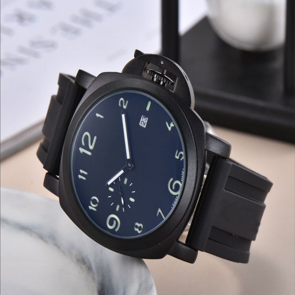 

2023 men's watch men orologio mens luxury designer watches quartz movement montre de luxe watch rubber watchband wristwatches, Slivery;brown