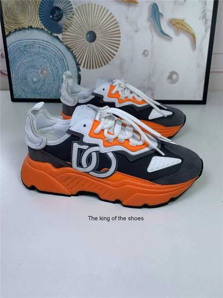 

sneakers gabbanaly 22sswith box luxury designer daymaster trainers dg shoes low flat sorrento print white dolcly black orange leather traine
