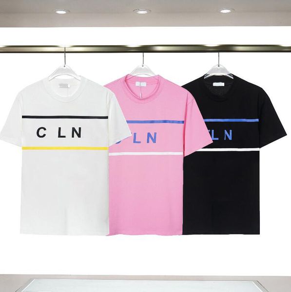 

mens women designers t shirt fashion men s letter striped stitching casual man clothing street pure cotton shorts sleeve clothes tshirts us, White;black