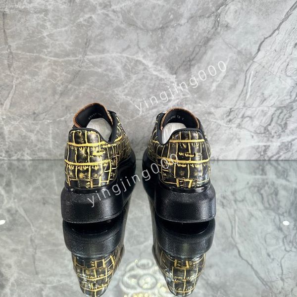 

new designer women sneakers women casual shoes platform loafers trainers black leather shoes chunky round head sneaker2023