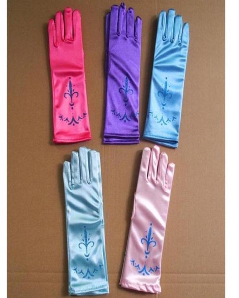 

new arrival children print party gloves cosplay princess gloves costume dresses dance stage gloves xmas gifts l24cm hhg016371467, White
