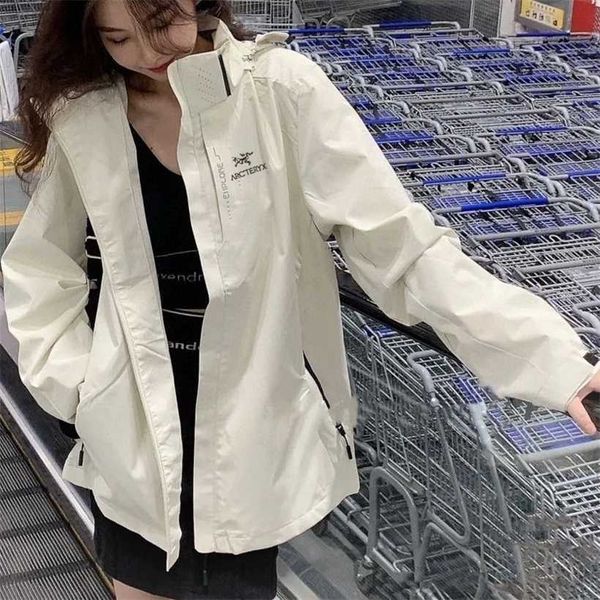 

designer sweatshirt brand arcterys jackets spring and autumn new bird charge coat baita casual loose couple sports cardigan hoodie, Black;brown