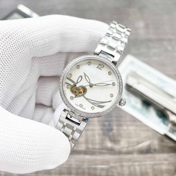 

female designer luxury fashion casual watch automatic mechanical movement watch sapphire anti-scratch glass mirror 316l fine steel case with, Slivery;golden