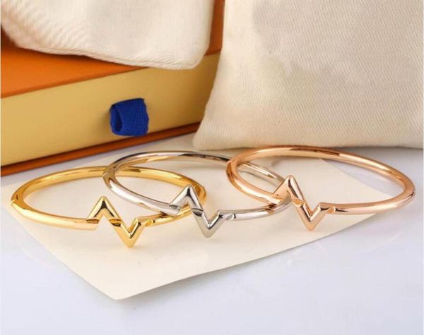 

man woman bangle jewelry bracelet 3 color bangles for letters open buckle fashion bracelets4177288, Black