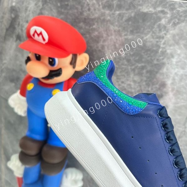 

2023new designer mens sneakers mens casual shoes platform loafers trainers black leather shoes chunky round head sneaker