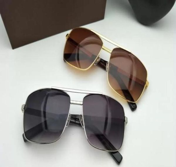 

2022 new fashion classic sunglasses attitude sunglasses gold frame square metal frame vintage style outdoor design classical model9396082, White;black