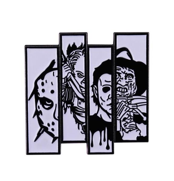 

halloween badges enamel pins horror movie brooches lapel pin on backpack bag decoration collar jewelry gift accessories8422892, Blue