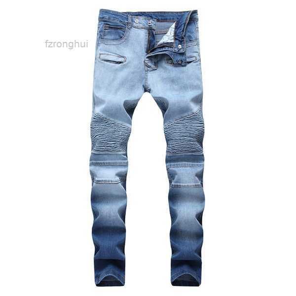 

men's jeans distressed ripped skinny mens slim motorcycle moto biker causal denim pants hip men kq1q 8 kufk, Blue