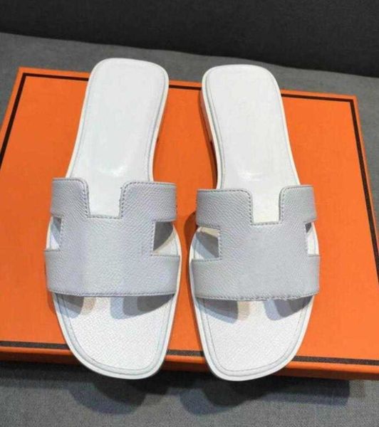 

fashion women slippers oran sandal solid beach slides lychee skin metallic silver lime royal dark grey khaki maroon fonce classic men shoes, Black