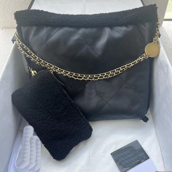 

Chaaal 23B Autumn and Winter Collection Top 10A Designer Bag Shoulder Underarm Bag Shopping Bag High Quality Manufacturer Large Capacity Bag Ladies Garbage Bag 37CM