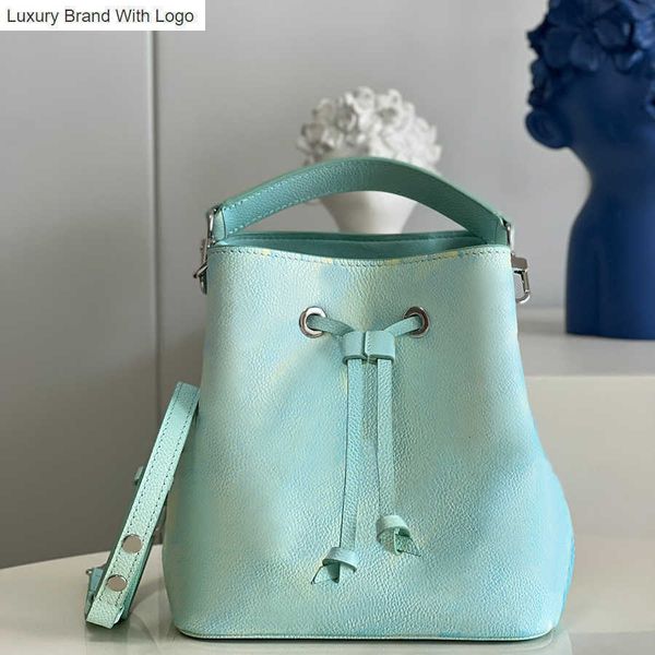 

bag handbags shoulder bags high imitation designer tote bag neonoe bb real leather bucket bag m46174 20cm zl176 1us6, Black