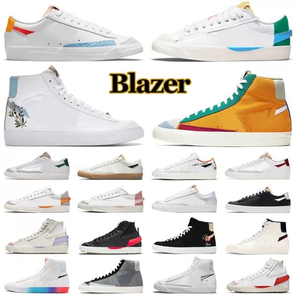 

og blazer mid 77 vintage blazers jumbo women casual shoes black white indigo pine green pomegranate arctic punch mens trainers designer plat