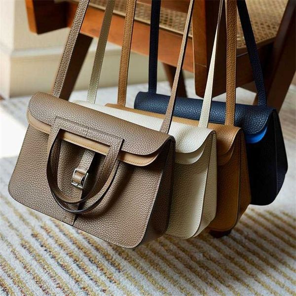 

5a halzans handmade bags totes handbag designer handbag layer cow leather 25 hazan bag large capacity commuting small crowd one shoulder por
