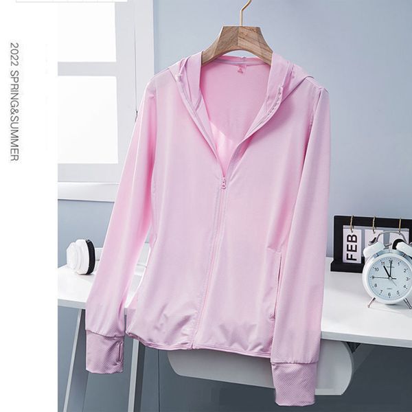 

women's jackets upf50sunscreen jacket women's ice silk hooded jacket suitable for summer air-conditioned clothing breathable solid, Black;brown