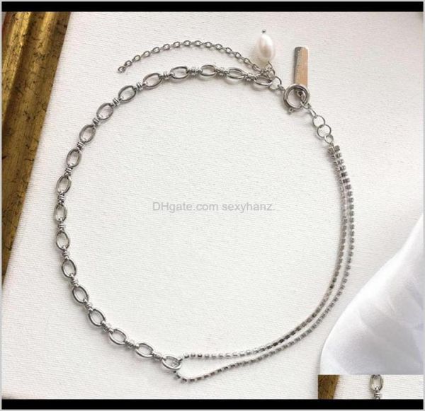 

pendant necklaces jewelry pendants justine clenquet necklace fashion designer gold and sier two color diamond metal mosa9031651, Silver