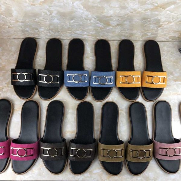 

designer women slippers genuine leather sandals summer oran flat flip flop crocodile skin slides ladies beach sandal luxury party wedding, Black