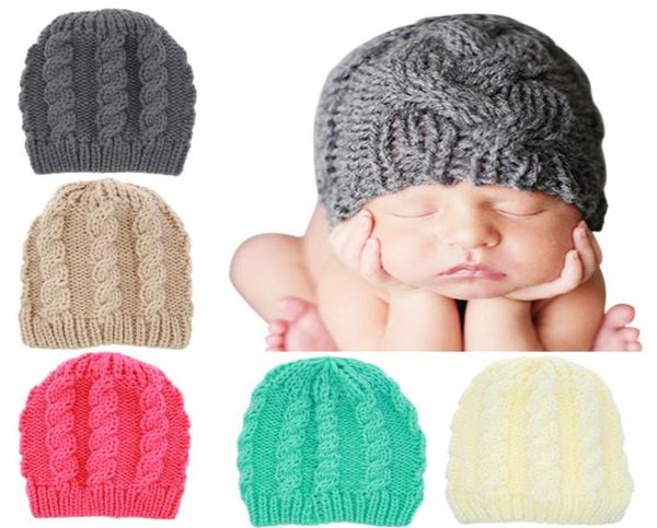 

kids girls winter warm hats plaid handmade knitting sweet cute crochet hat newborn children knitted caps for toddler kbh466355063, Yellow