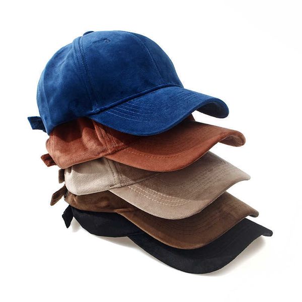 

ball caps custom velvet suede baseball cap man women casual adjustable sports hat ladies embroidery hip hop cap gorros p230412, Blue;gray