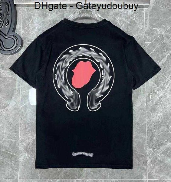 

mens classic t shirt heart fashion ch brand letter sanskrit cross pattern sweater t-shirts designers chromes pullover cotton tshirts 1sfi, White;black