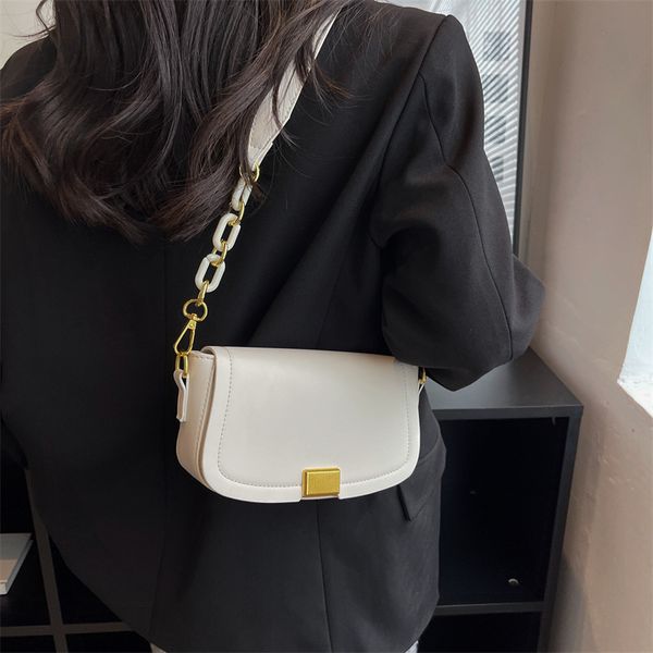 

outdoor shoulder bag fashion versatile women's bag solid underarm design pu handbag