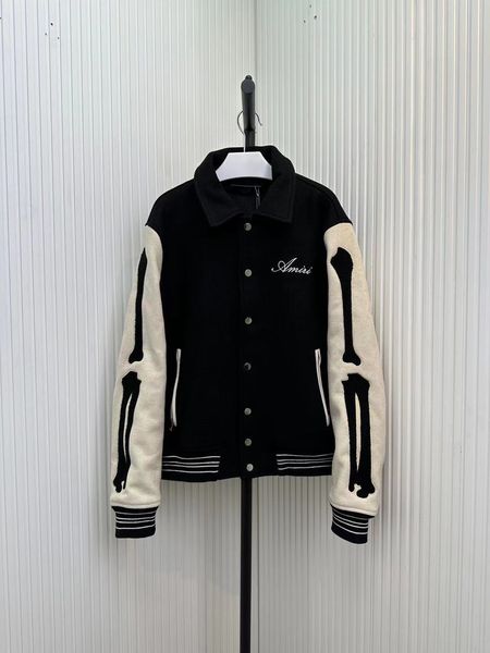 

luxury a brand miri original men jackets am embroideried fashion coat women patched jackets loose men jackets, Black;brown