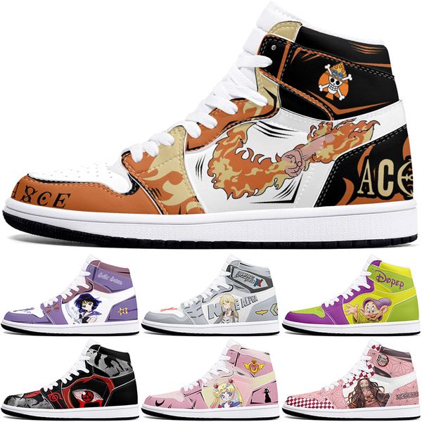 

New diy classics customized shoes sports basketball shoes 1s men women antiskid anime fashion cool customized figure sneakers 0001ZU8Z