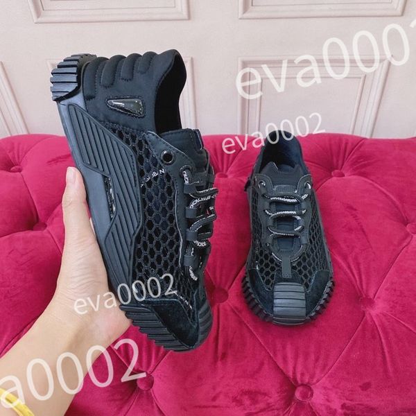 

2023 new luxury designer mens casual shoes fashion genuine leather high lace up trainers sneakers mens, Black