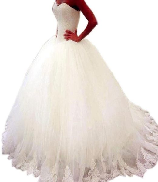 

lace ball gown wedding dresses 2019 princess wedding gowns vestido de novia 2018 bridal gowns corset wedding dresses4777119, White