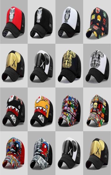 

whole summer sun hats men cool hiphop punk rock truck cap women fashion mesh baseball caps6238382, Blue;gray