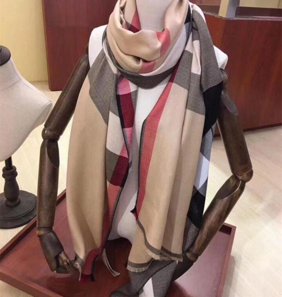 

fashion designer scarf for men and women 18065cm cashmere letter jacquard scarves whole of big brand style4047756, Blue;gray