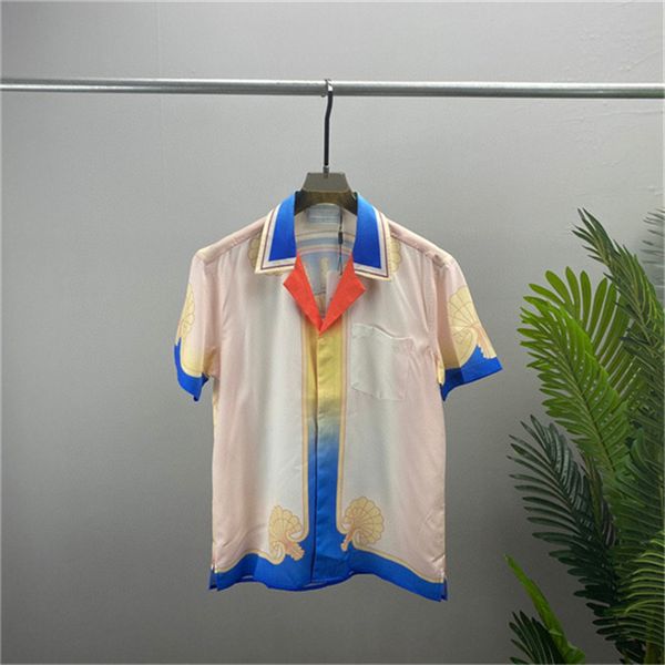 

men designer shirts summer shoort sleeve casual shirts fashion loose polos beach style breathable tshirts tees clothingq44, White;black