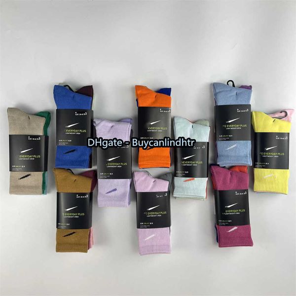 

11 colors style sock european and american street ins hip-hop basketball couple socks in the tube sports cotton sockss stockings 3pairs/piec, Black