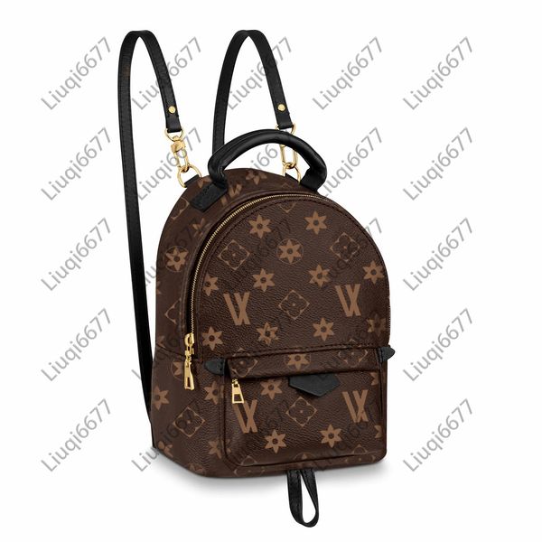 

classic luxurys designer bags womens genuine leather school bag backpack style purse wallets mini flower palm springs bag lady travel sport