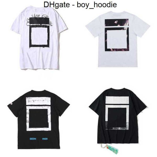 

offs classics luxury mens t shirt designer brand t-shirts casual summer tees women back arrow x print t-shirt couples sports tshirts hip ho, White;black
