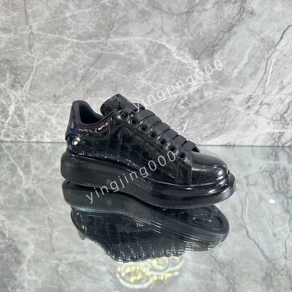 

new designer womens sneakers mens casual shoes platform loafers trainers black leather shoes chunky round head sneaker