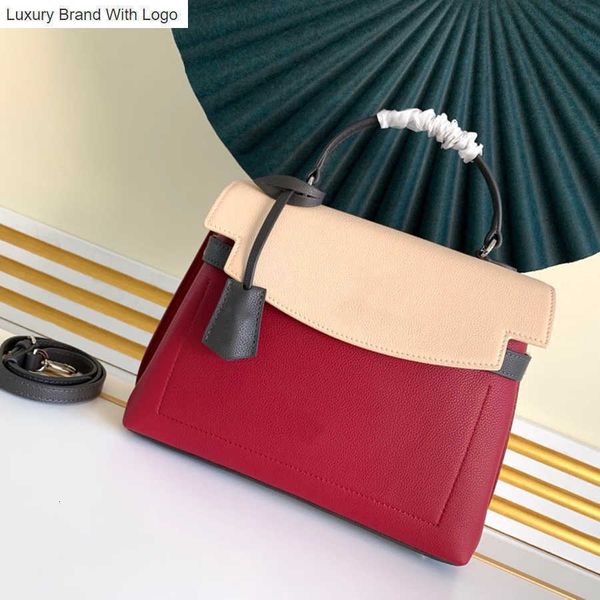 

bag handbags shoulder bags high imitation designer tote bag lockme ever 33.5cm genuine leather handbag m51395 zl091 2i75, Black