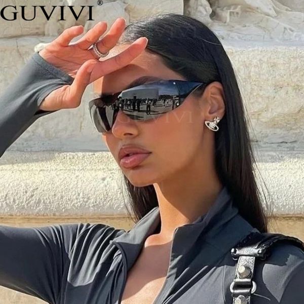 

sunglasses punk sunglasses goggle y2k luxury brand wrap around sun glasses 2000s shades eyewear uv400 female designer eyeglasses 230411, White;black