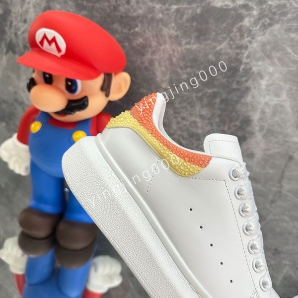 

2023fashion men sneakers women mens casual shoes platform loafers trainers black leather shoes chunky round head sneaker